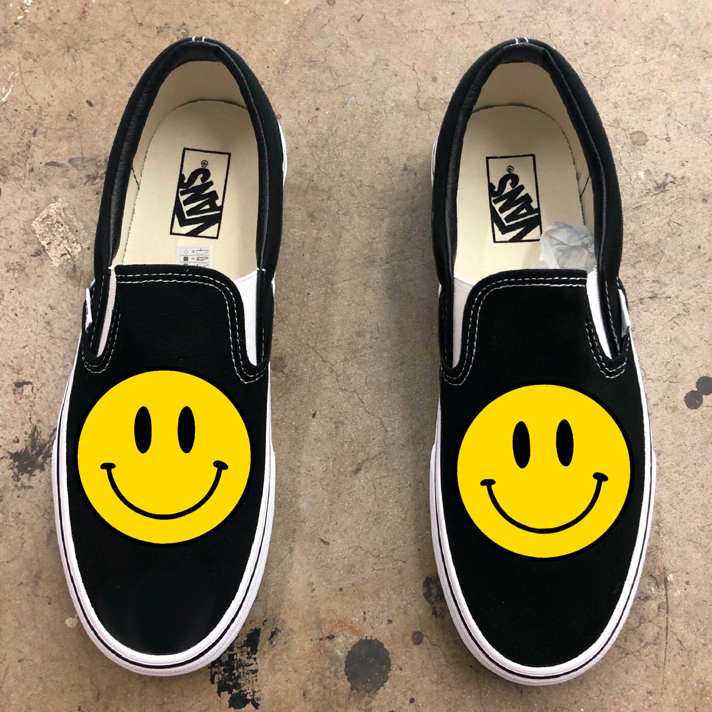 OG Smiley Face Classic Good Vibes Slip On Shoes