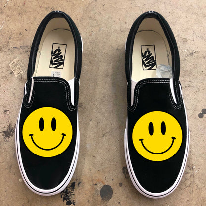 OG Smiley Face Classic Good Vibes Slip On Shoes