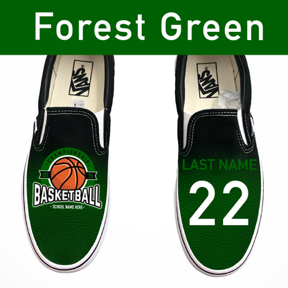 Basketball Custom Shoes Jersey Fade - Multiple Colors Available - Custom Vans Shoes