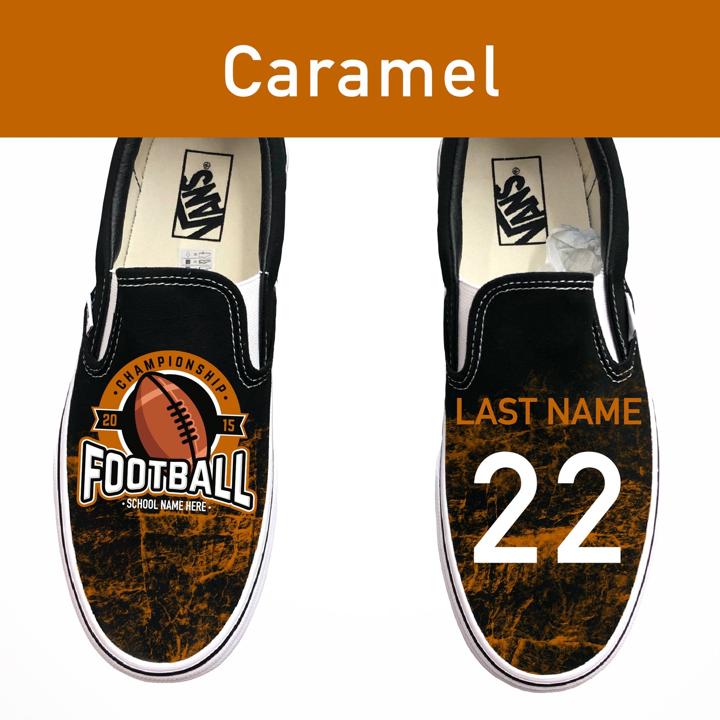 Football Custom Shoes Jersey Fade - Custom Vans Shoes
