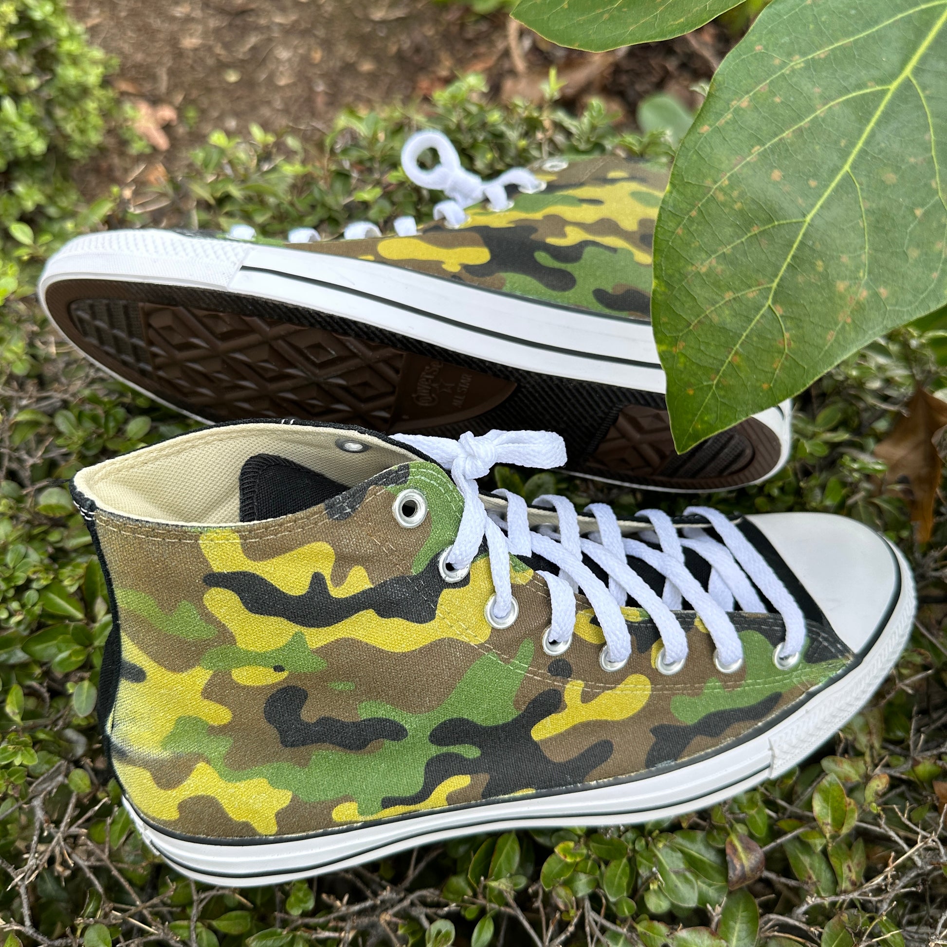 Zuigeling Vies native Classic OG Camo Green Camouflage Custom Converse – BlvdCustom