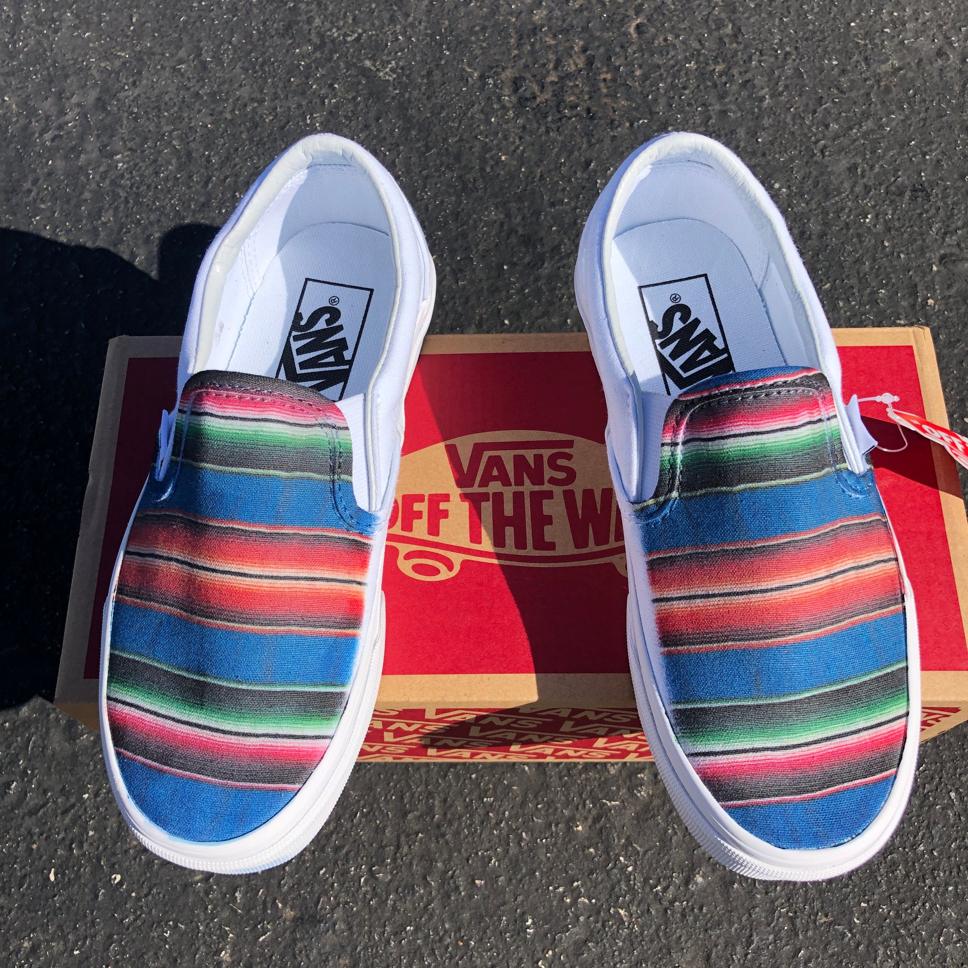 Custom Rainbow Checkered Vans