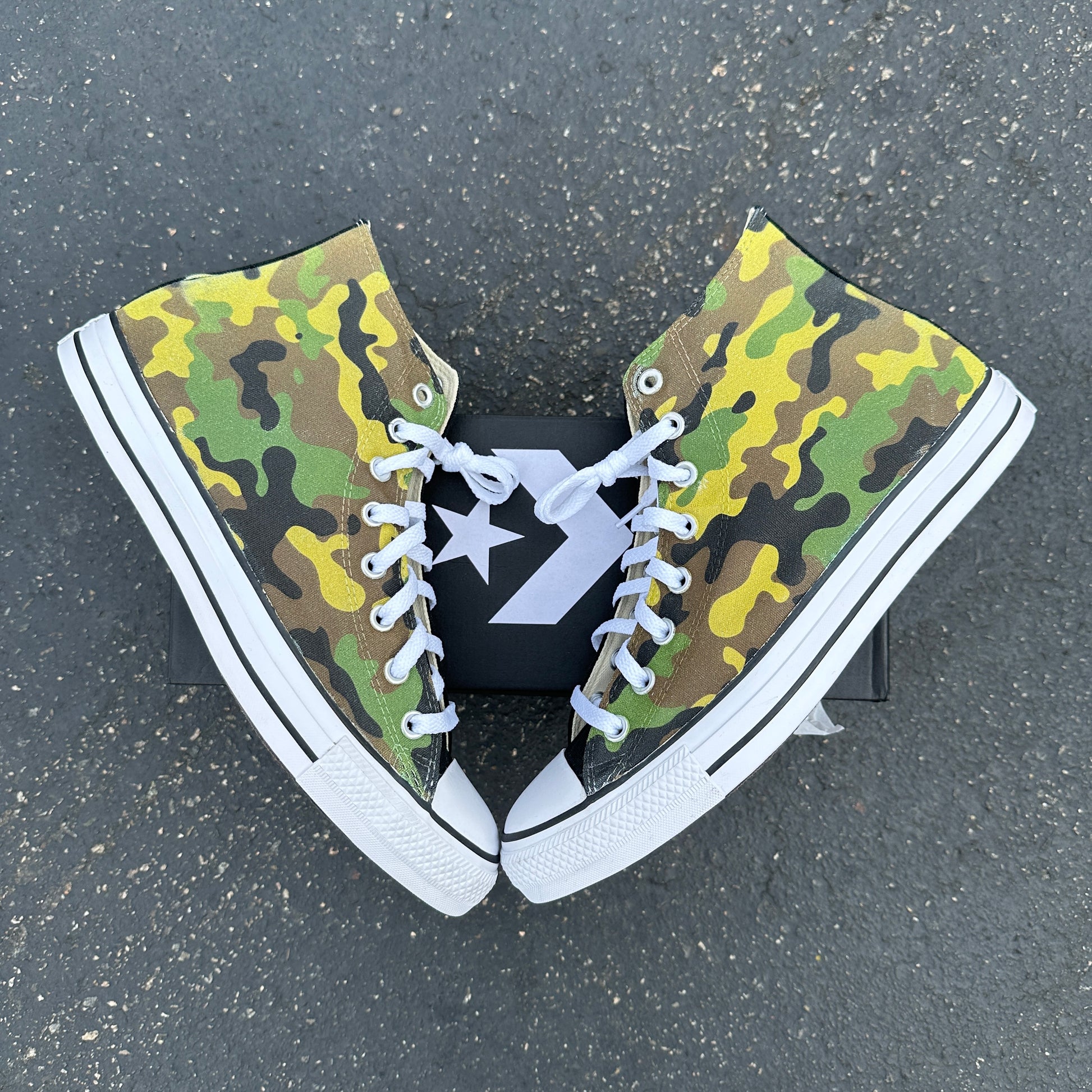 bubbel Componeren Beschikbaar Classic OG Camo Green Camouflage Custom Converse – BlvdCustom