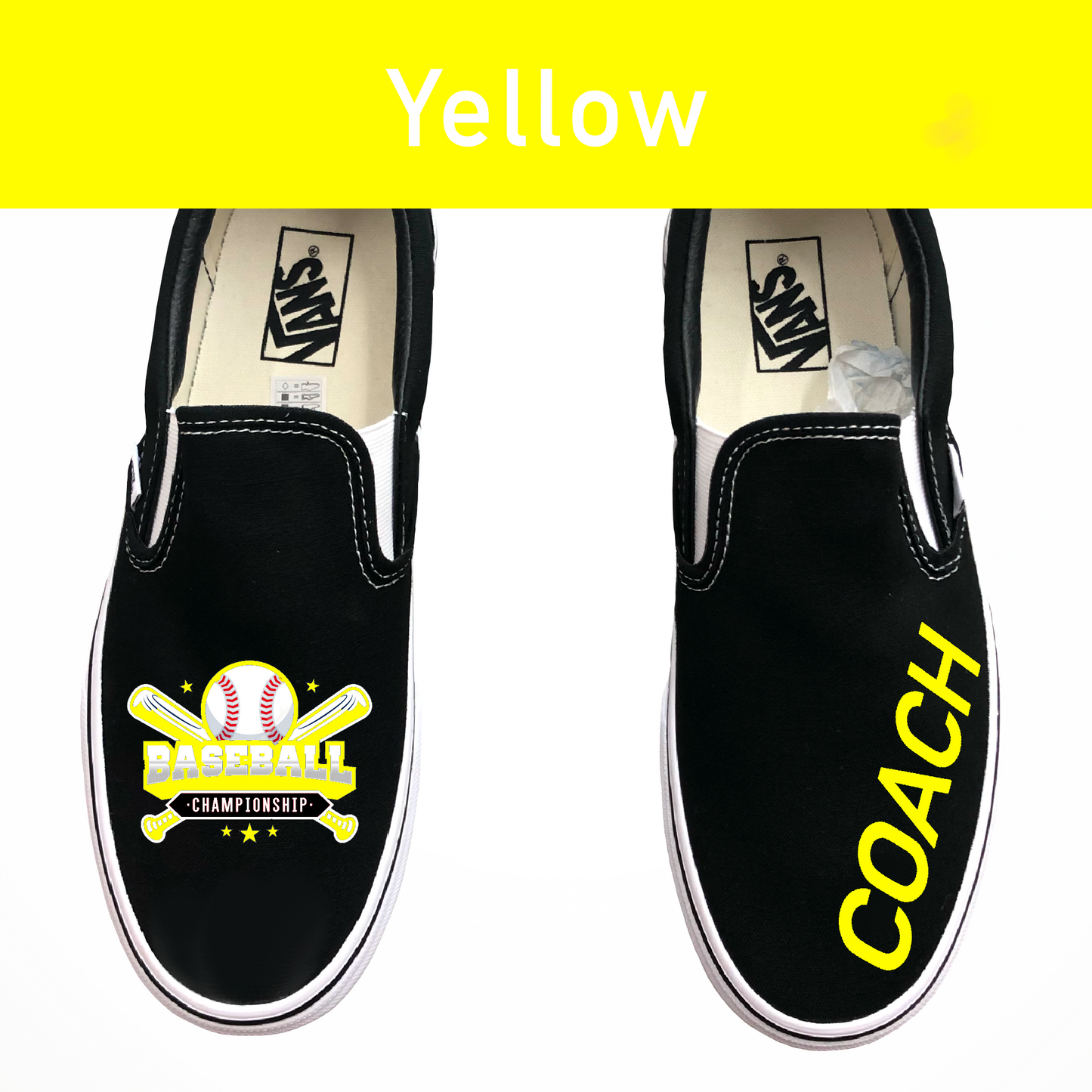 Baseball Custom Shoes Coaches Gift - Multiple Colors Available - Custom Vans Shoes