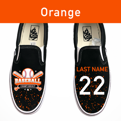 Baseball Custom Shoes Jersey Fade - Multiple Colors Available - Custom Vans Shoes