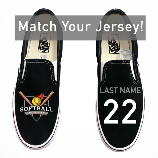 Softball Custom Shoes Jersey NO Fade - Multiple Colors Available