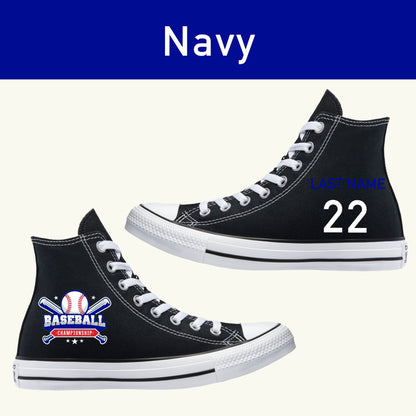 Baseball Sneakers Jersey NO Fade - Multiple Colors Available - Custom Converse Shoes