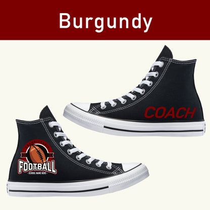 Football Sneakers Coaches Gift - Custom Converse Shoes