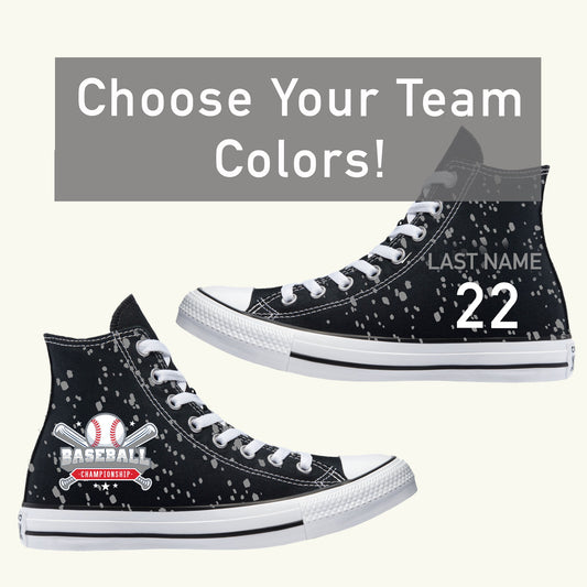 Baseball Sneakers Jersey Fade - Multiple Colors Available - Custom Converse Shoes