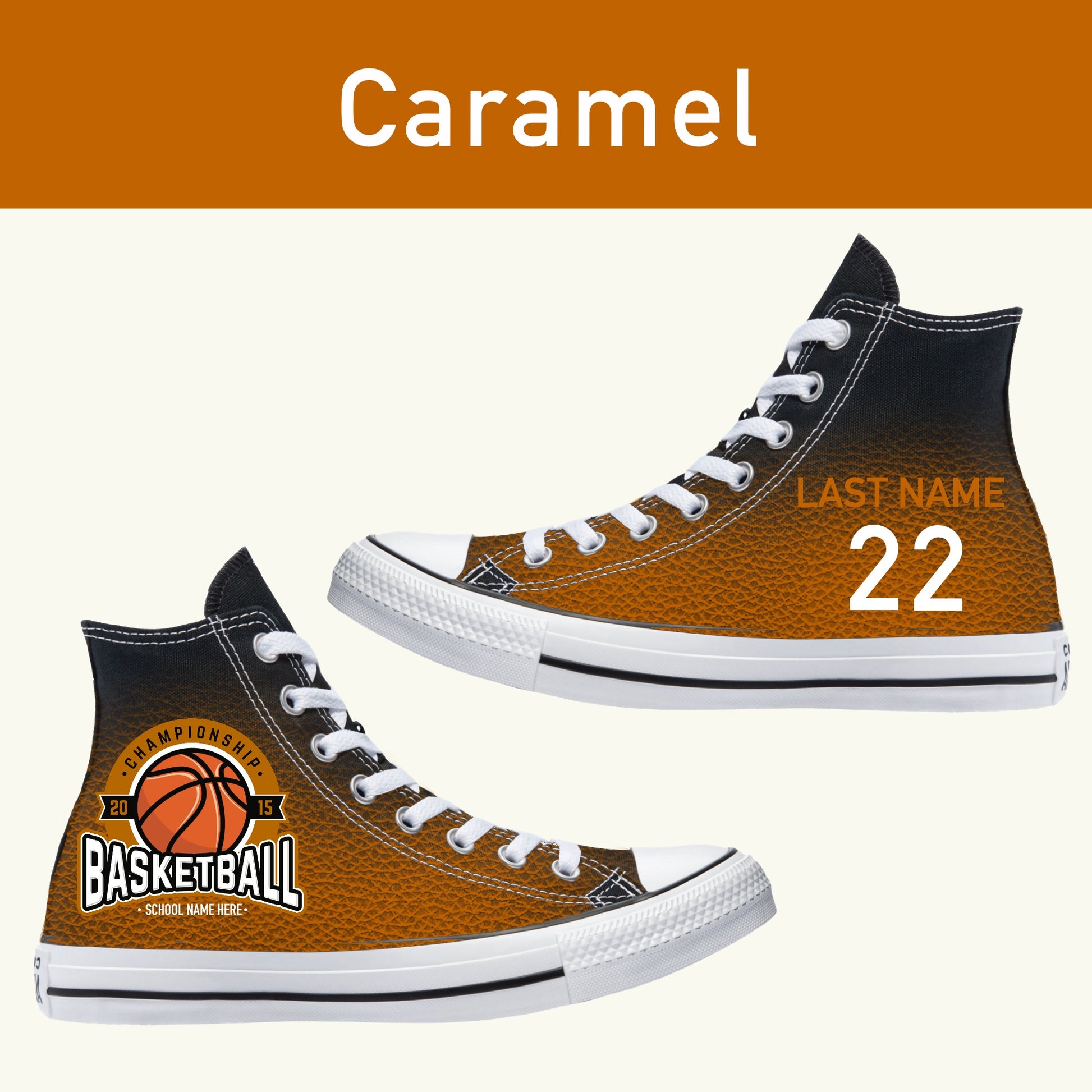 Basketball Sneakers Jersey Fade - Multiple Colors Available - Custom Converse Shoes