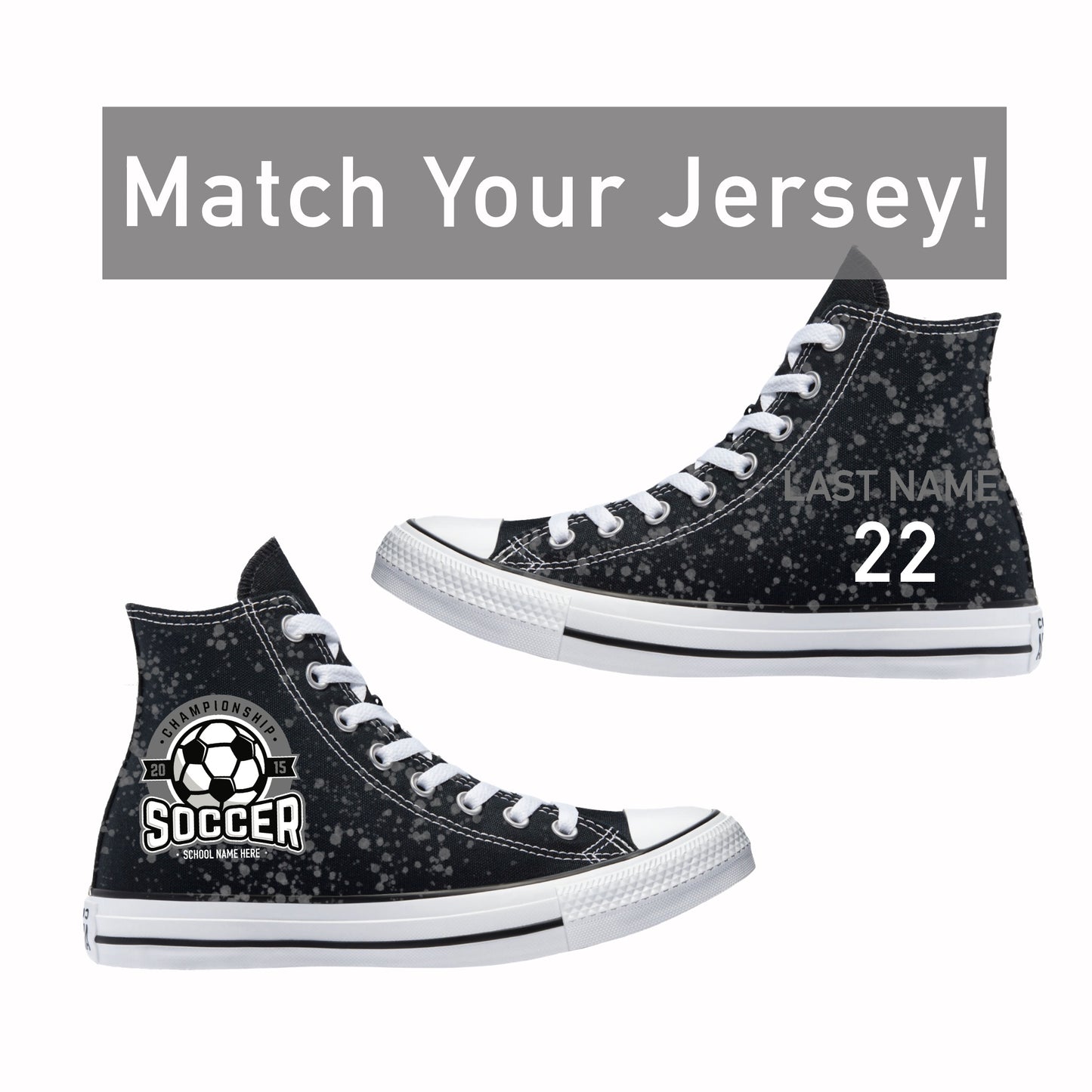 Soccer Sneakers Jersey Fade - Multiple Colors Available