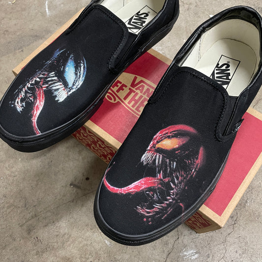 Vampire Custom Vans SK8 HI Shoes 