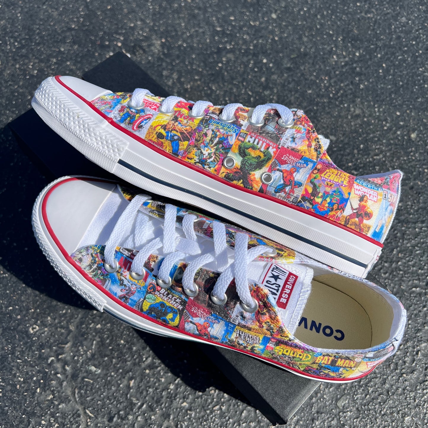 Super Hero Comic Book Low Top