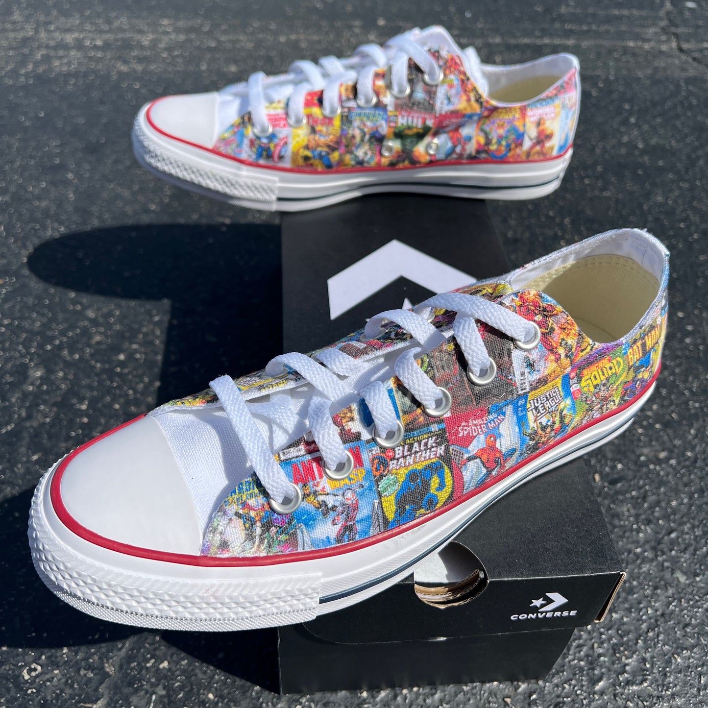 Super Hero Comic Book Low Top
