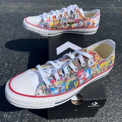 Super Hero Comic Book Low Top