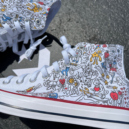 What Makes You Smile Doodles - Available in High and Low Tops