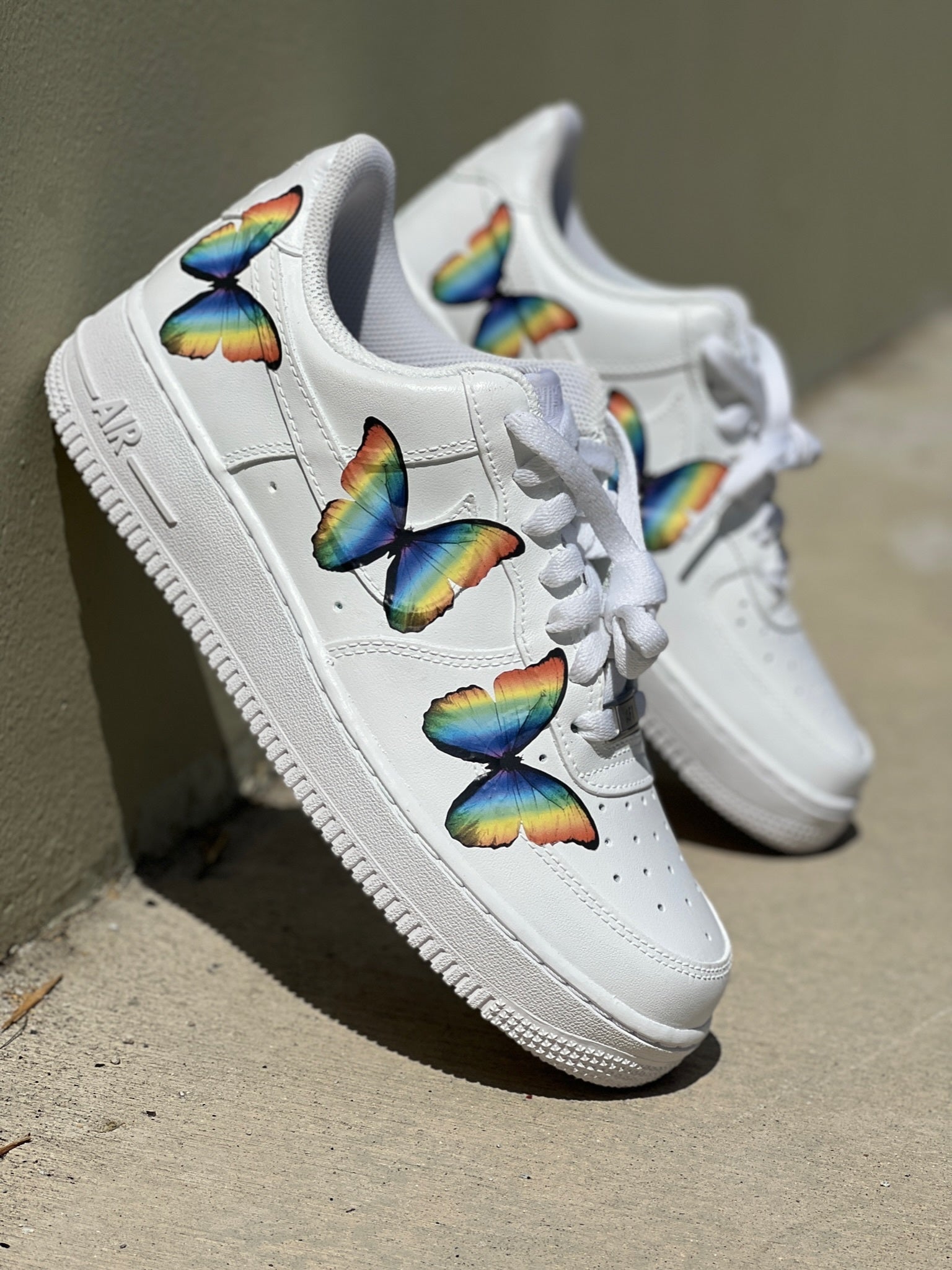 Custom Nike Air Force 1 Rainbow ButterFLY - Custom Nike Shoes – BlvdCustom