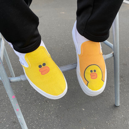 Sally The Duck - Custom Slip On Vans