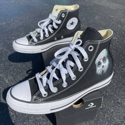 Friday the 13th Jason Custom Top Converse - Custom Converse Shoes