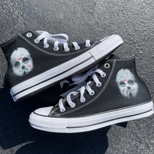 Friday the 13th Jason Custom Top Converse - Custom Converse Shoes