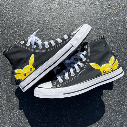 Pikachu Custom Shoes Converse High Top