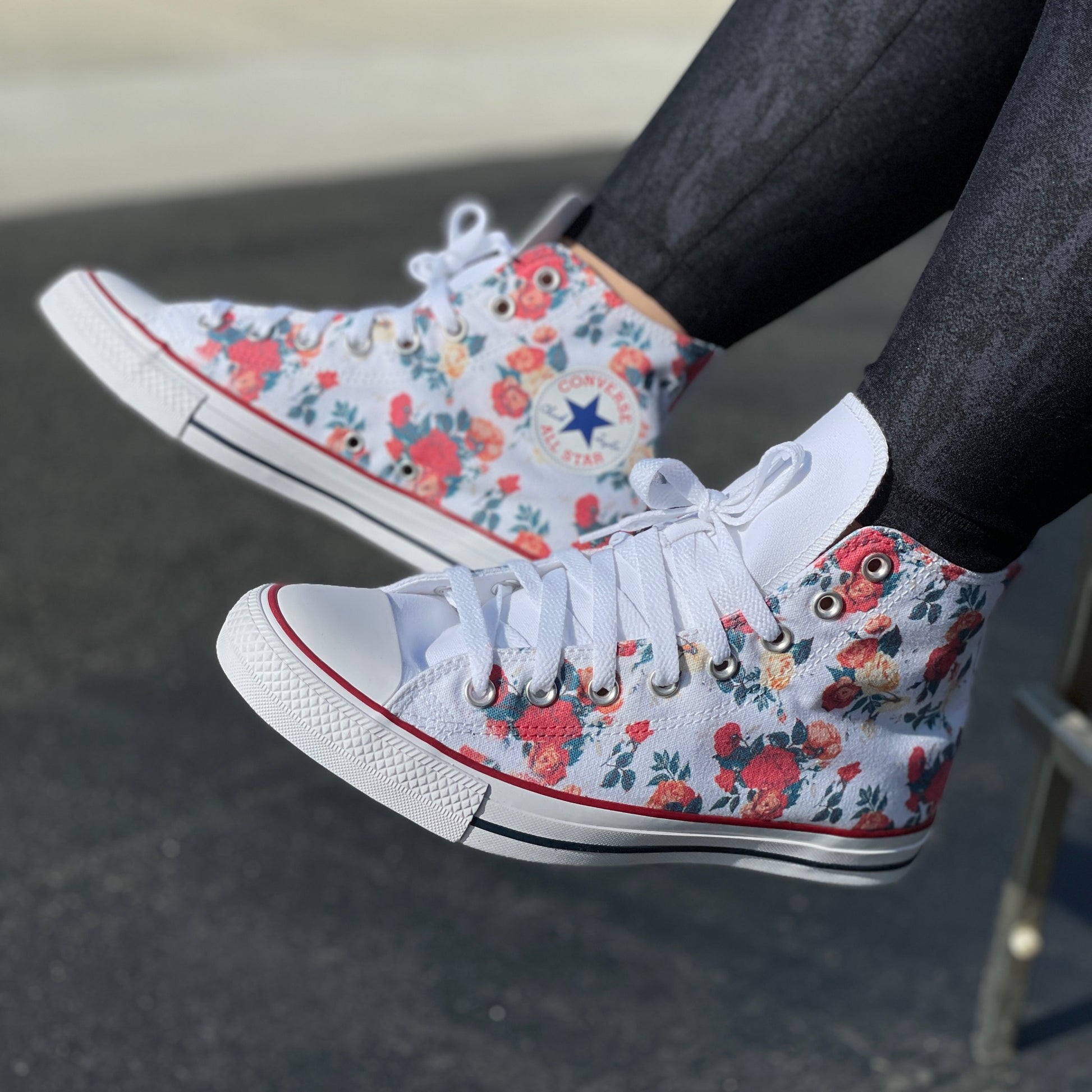 Rose Cluster High Tops – BlvdCustom