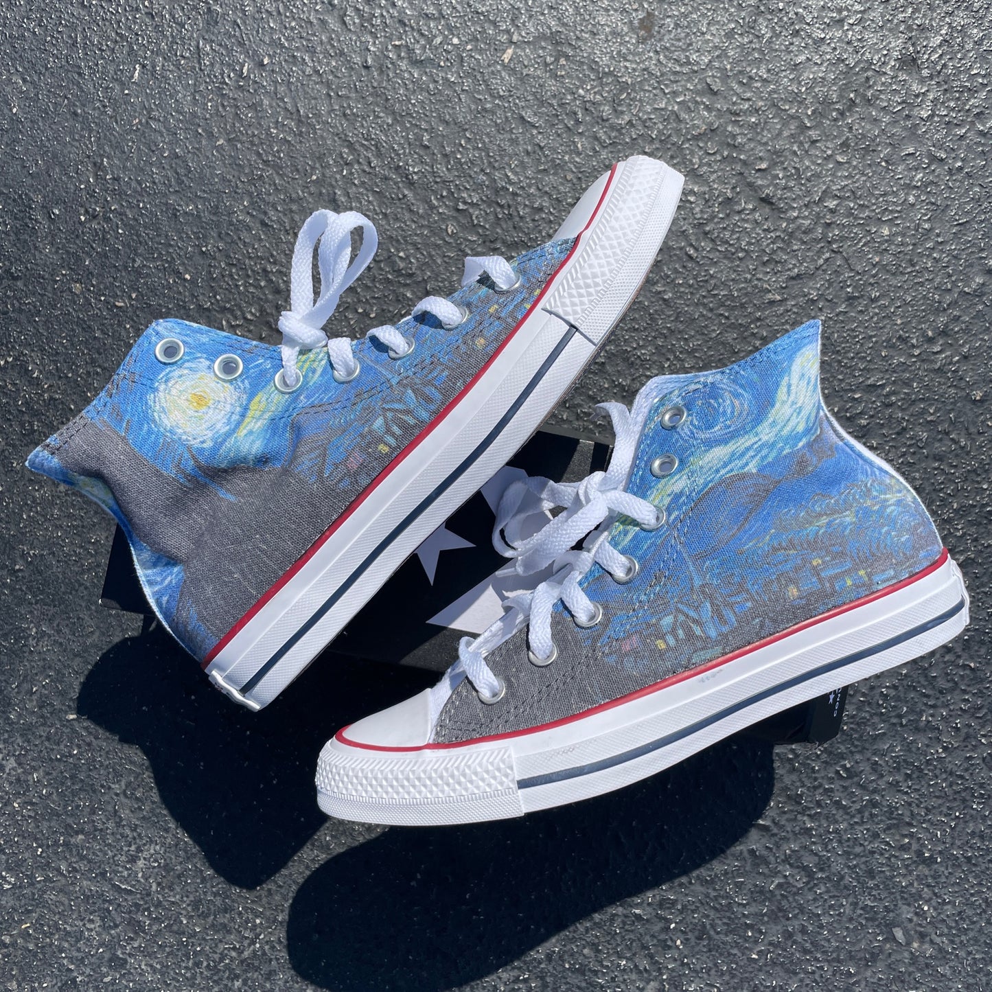 Converse Chuck - Vincent Van Gogh Starry Night - Custom Converse Shoes