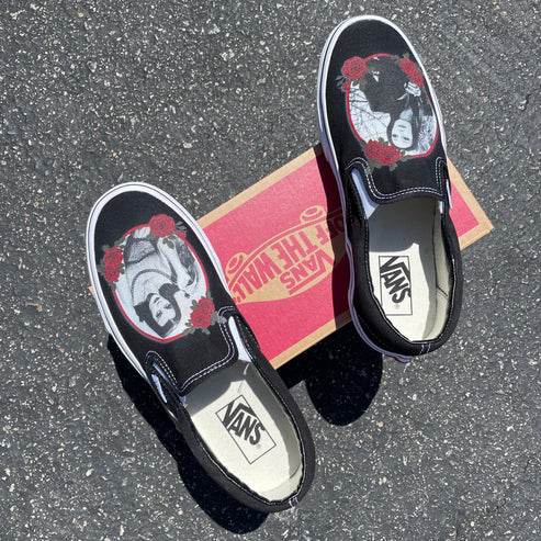 Goth Goddesses - Addams Family - Custom Vans Shoes – BlvdCustom