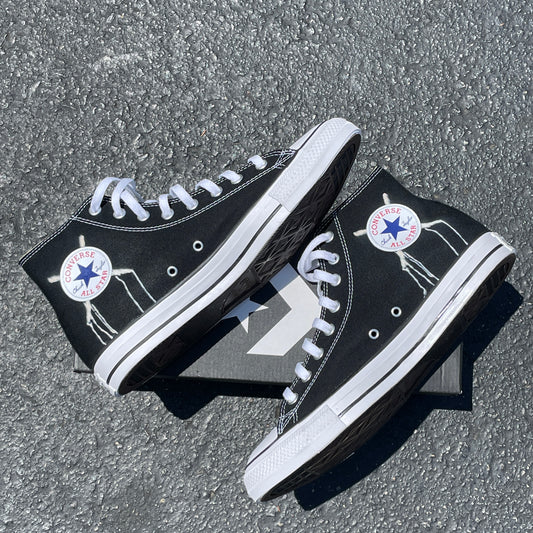 Football Sneakers Jersey Fade - Custom Converse Shoes – BlvdCustom