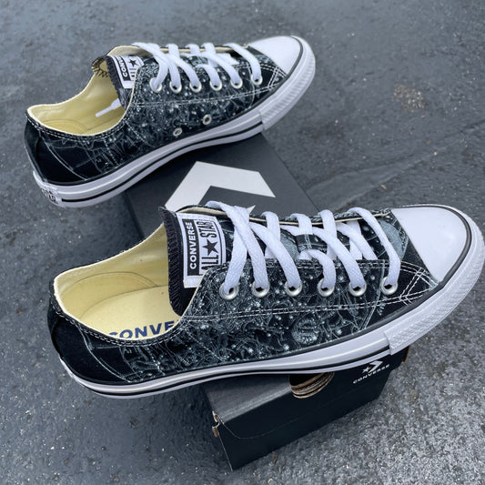 Football Sneakers Jersey Fade - Custom Converse Shoes – BlvdCustom