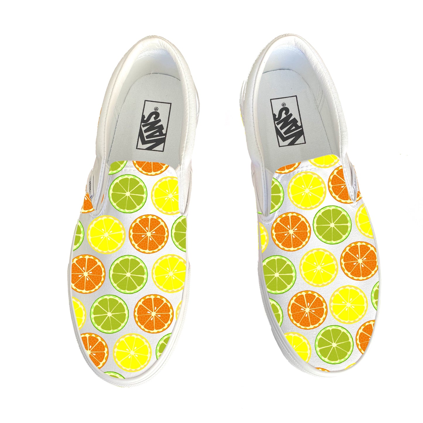 Citrus Dripp Slip On Vans - Custom Vans Shoes