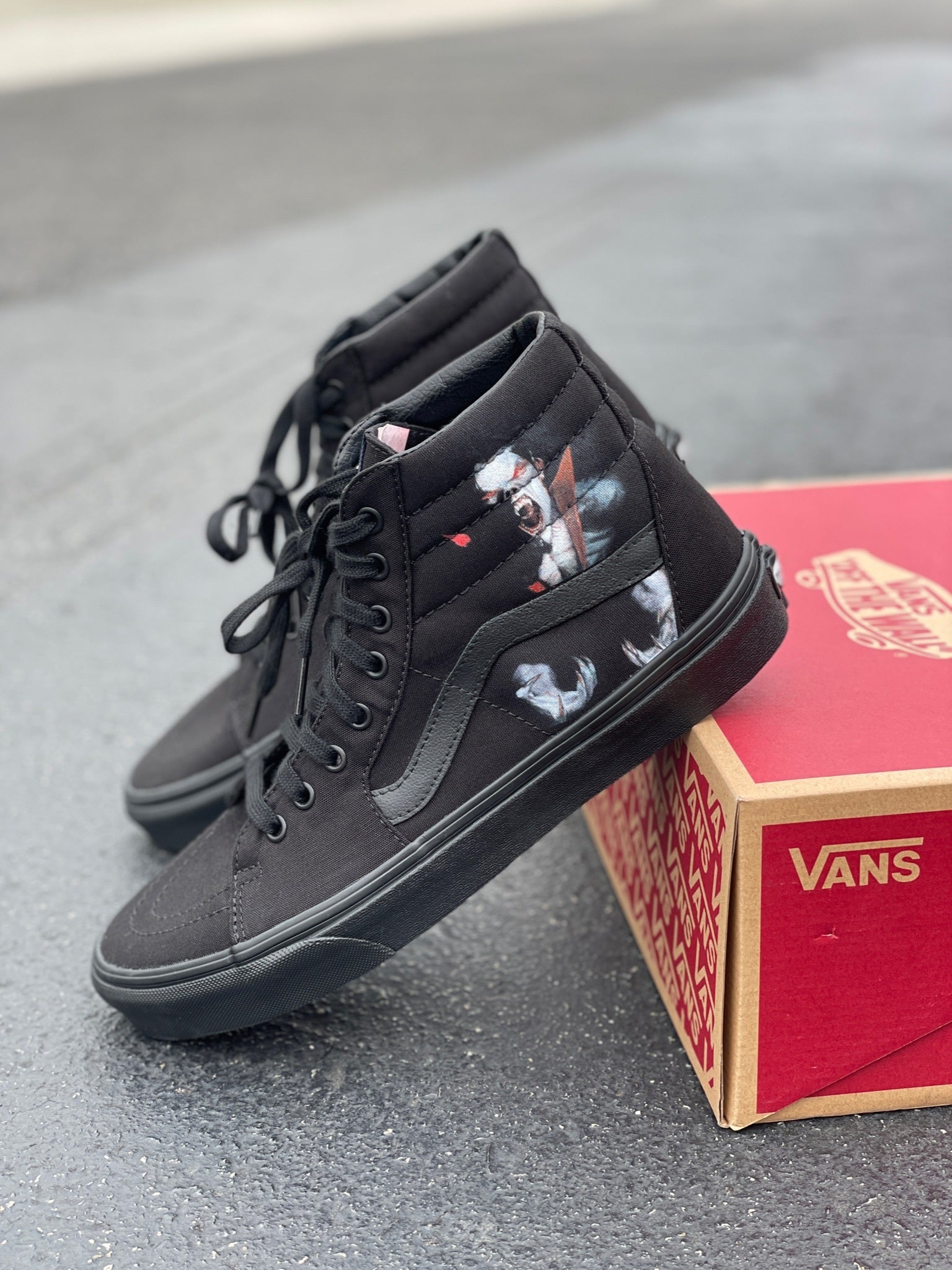 Custom Sk8 Hi Tiger Head - Custom Vans Shoes – BlvdCustom