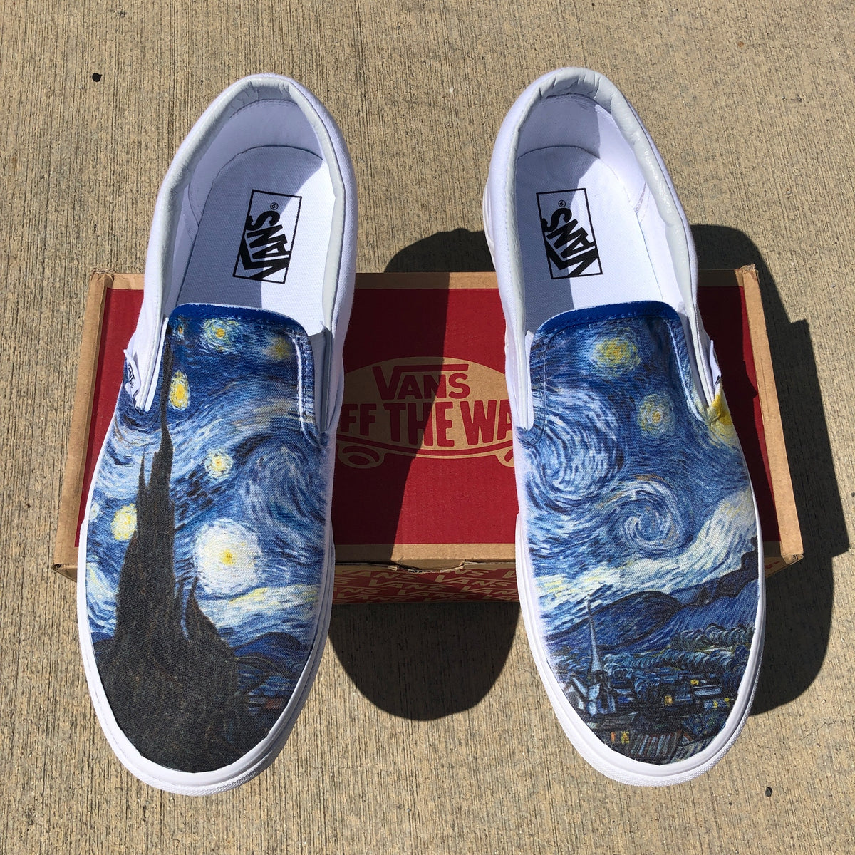 Vans Classic Slip-On \'Starry Night Denim\' Starry Night Van Gogh Slip On Vans Shoes Unisex for Women  main image 4