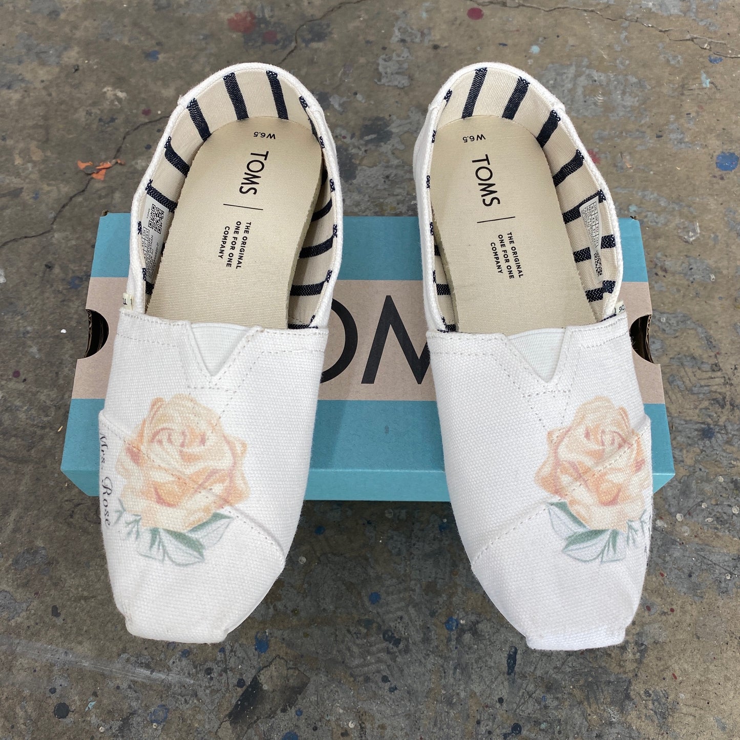 Custom Wedding TOMS shoes – BlvdCustom1