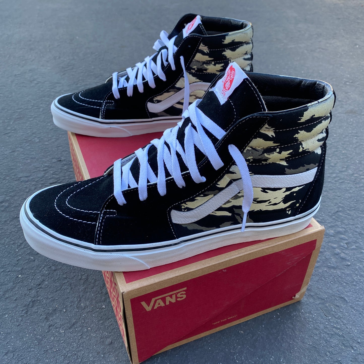 Custom Sk8 Hi Camo - Custom Vans Shoes