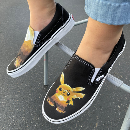 Pokemon Men's Pikachu Slip-On Sneakers 