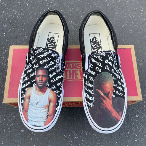 Frank Ocean Sneakers - Custom Slip Ons - Custom Vans Shoes – BlvdCustom