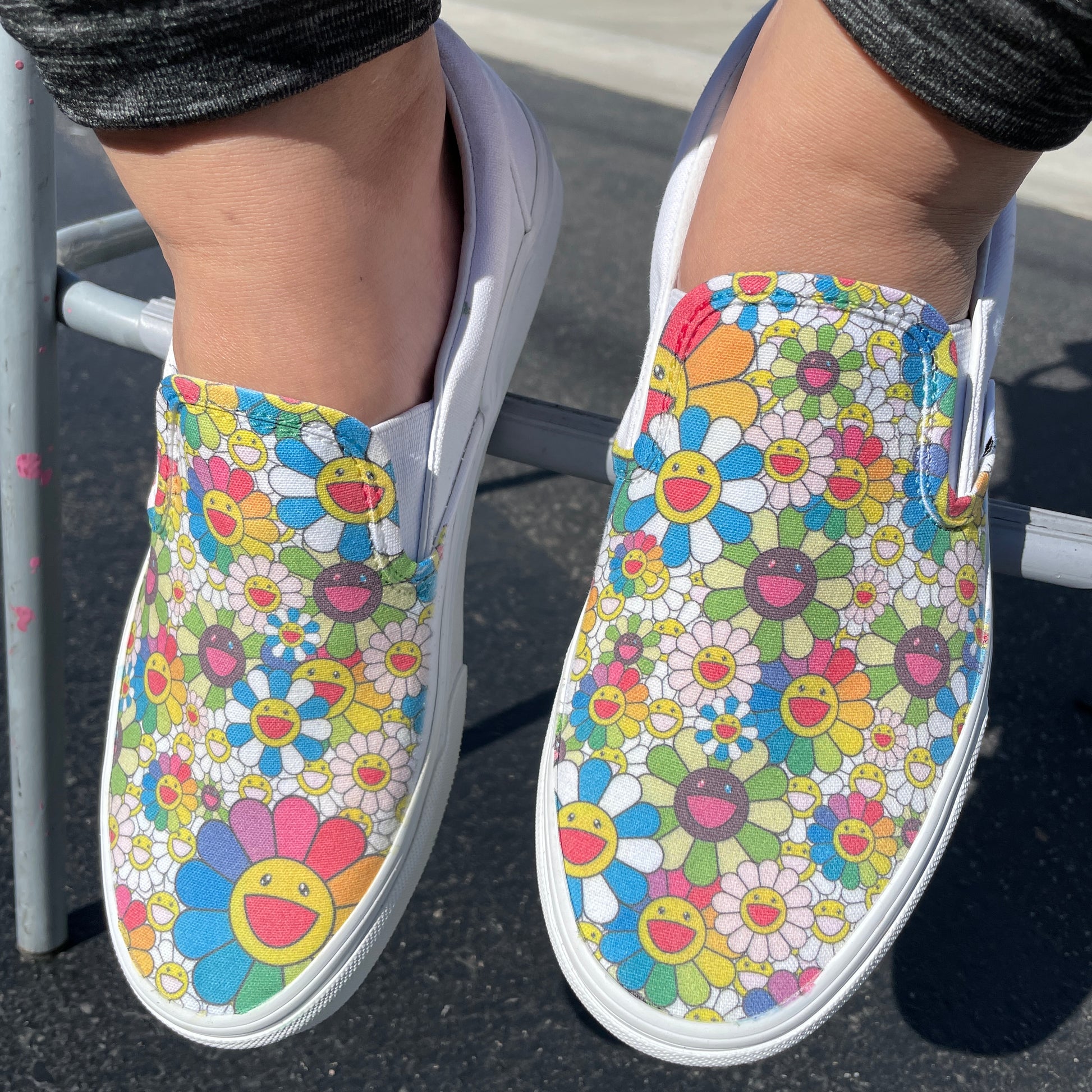 Vans Slip-On LX Murakami Multi-Color Flower Men's - VN-0ZSIGQC - US