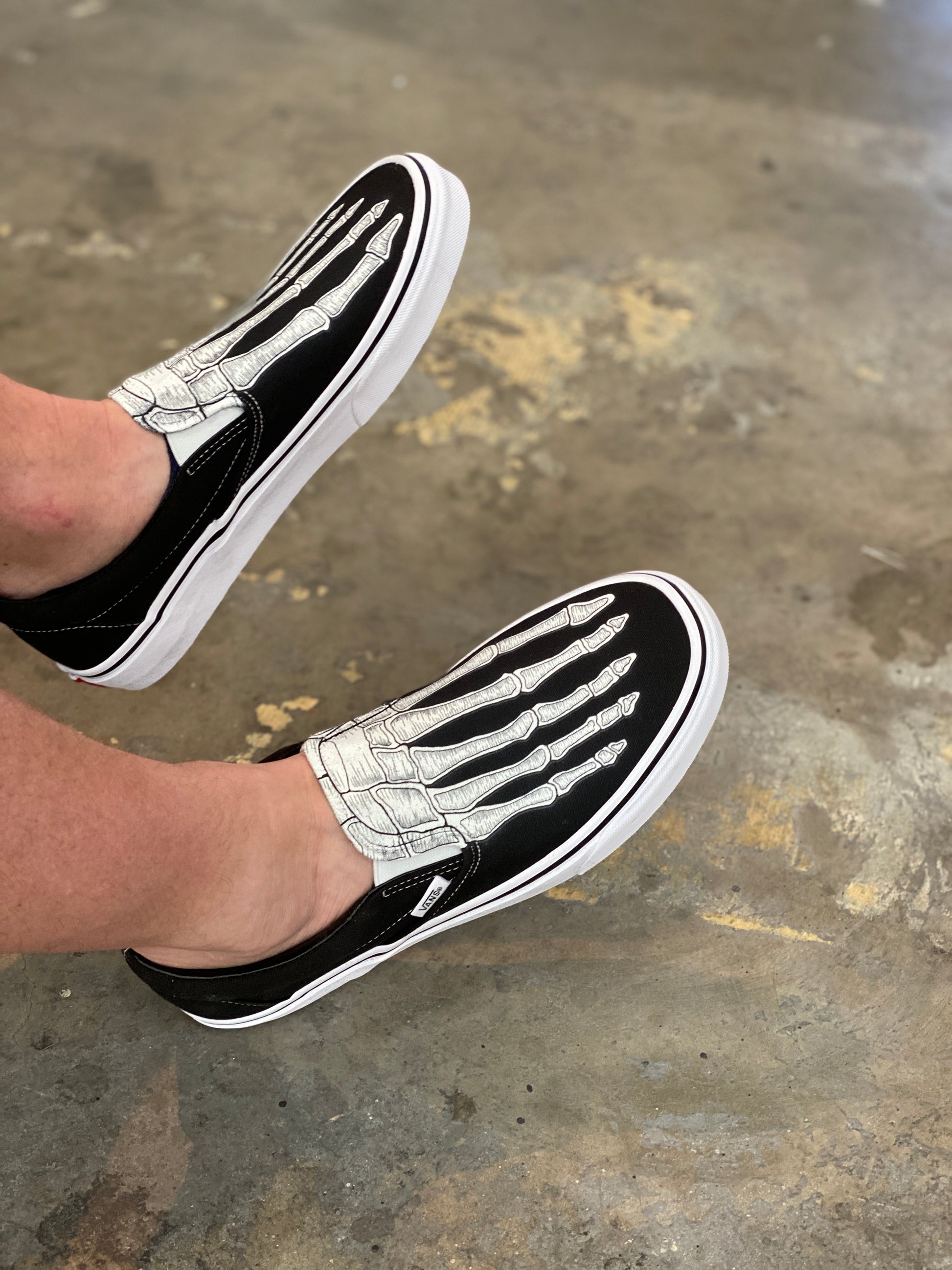 Slip on vans on feet Clearance