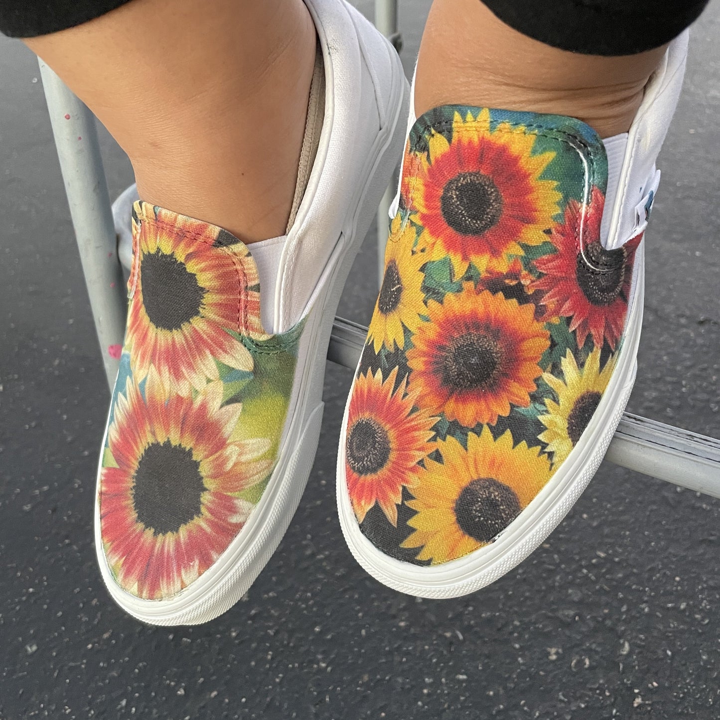 Vans Slip-On Custom Sunflower